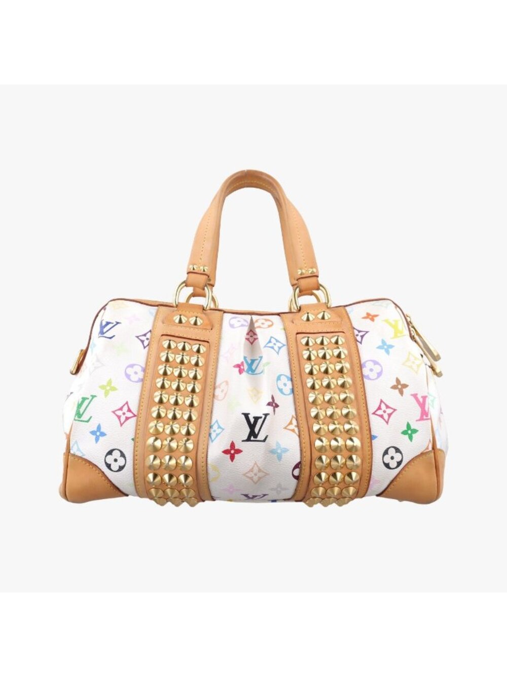 Louis Vuitton Courtney MM Blanc Monogram Multicolor Handbag